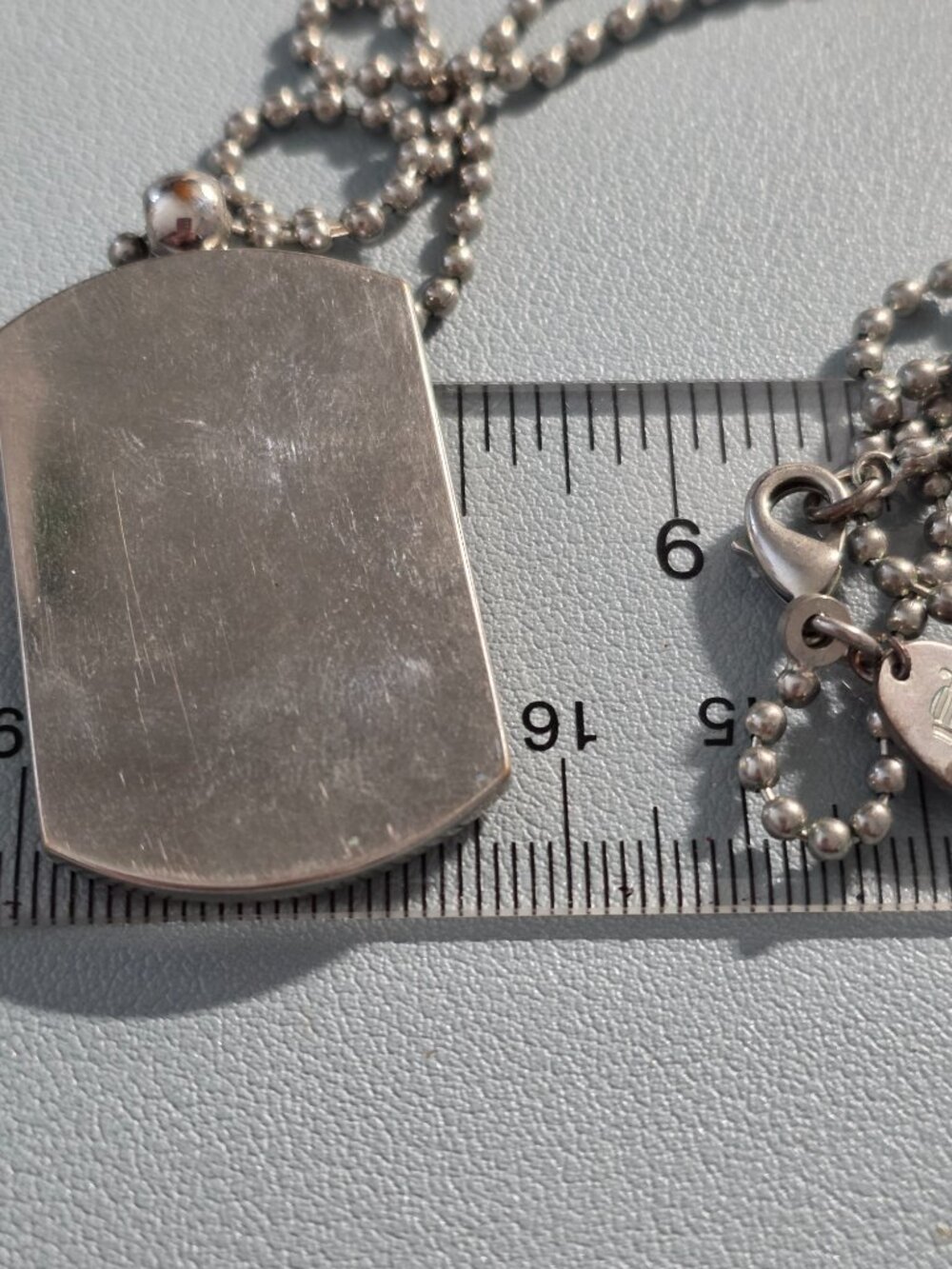 Ohio State Silver and Rhinestone Dog Tags - Picture 6 of 6